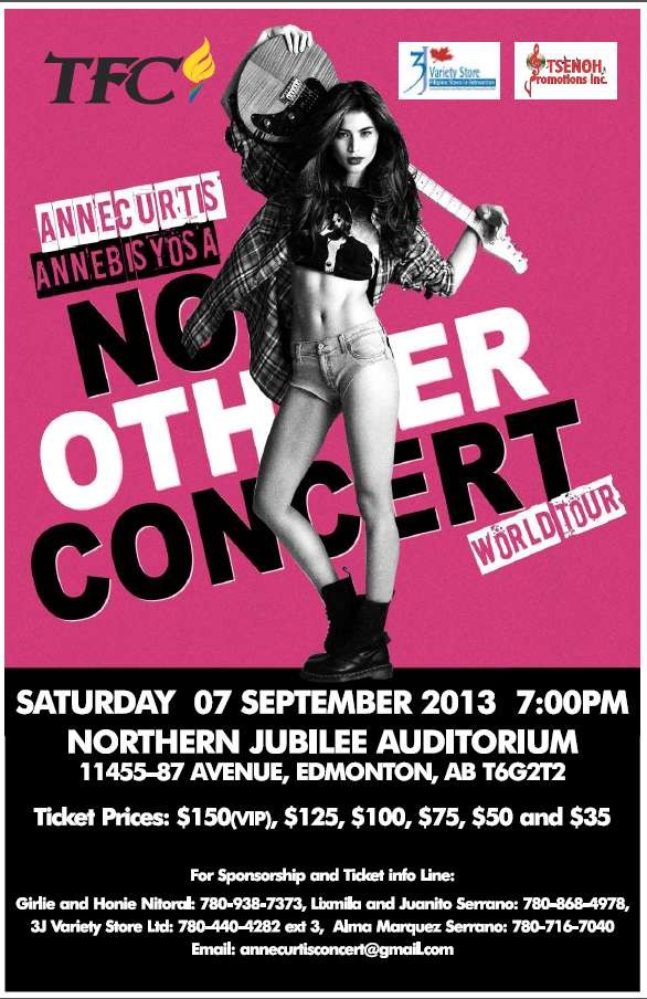 Annebisyosa No Other Concert World Tour 2013 - Edmonton, AB CANADA